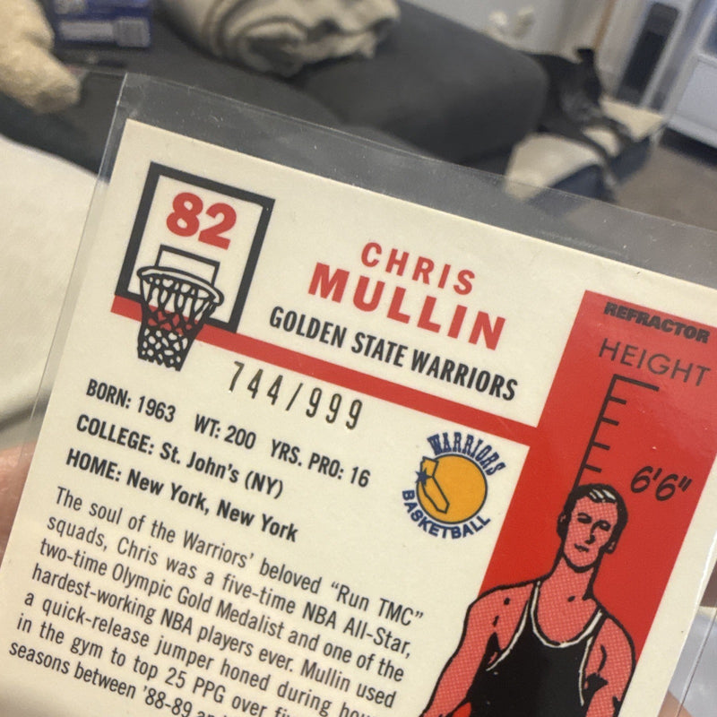 Topps Chrome Chris Mullin Golden State Warriors Refractor #82 744/9993