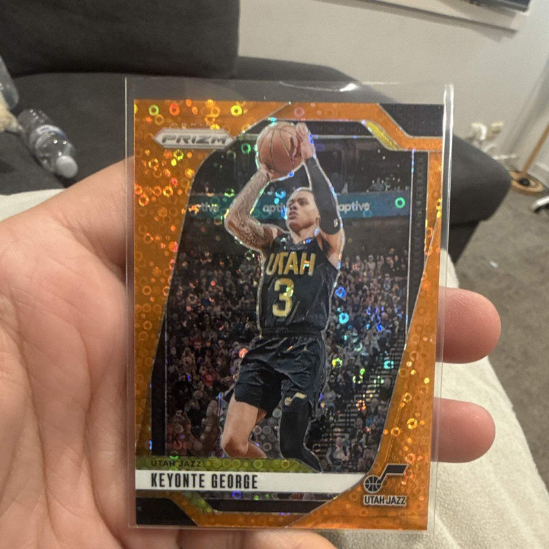 Panini Prizm 2024 25 Keyonte George Utah Jazz Orange Disco #87 067/1250
