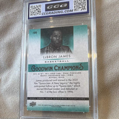 Upper Deck 2021 Goodwin Champions LeBron James #100 CGC 9.5 Graded2