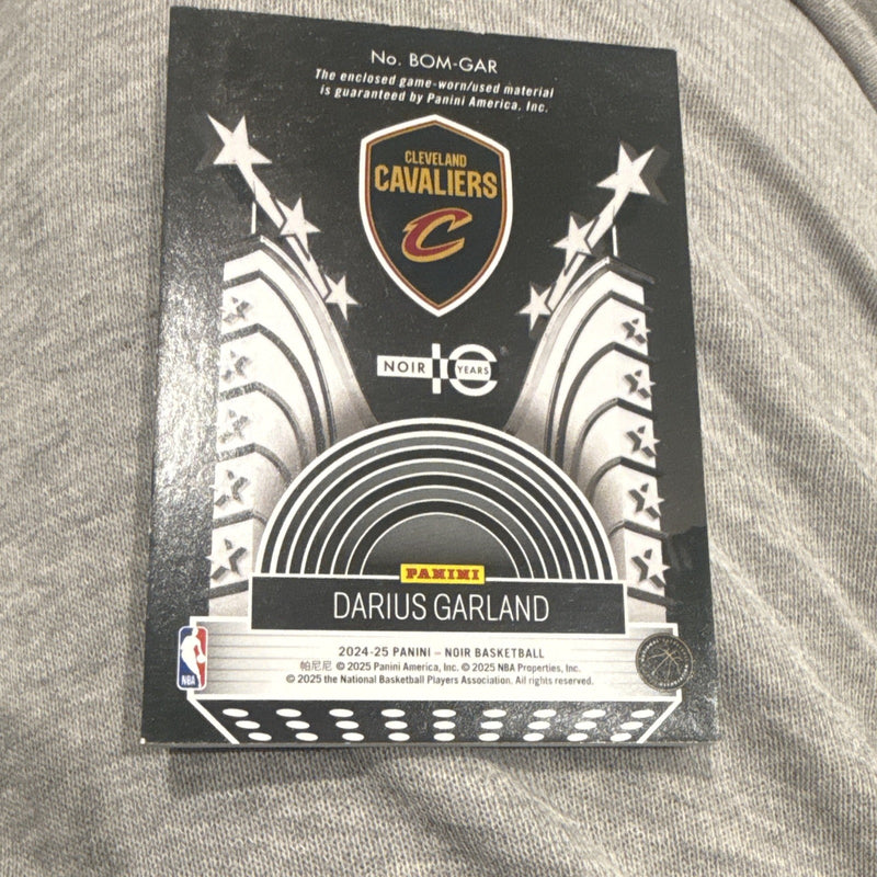 Panini 2024 25 Noir Basketball Darius Garland Box Office Memorabilia /49 BOM GAR1