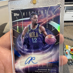 Topps Midnight Stroke of Midnight SM AR Antonio Reeves Auto New Orleans Pelicans0