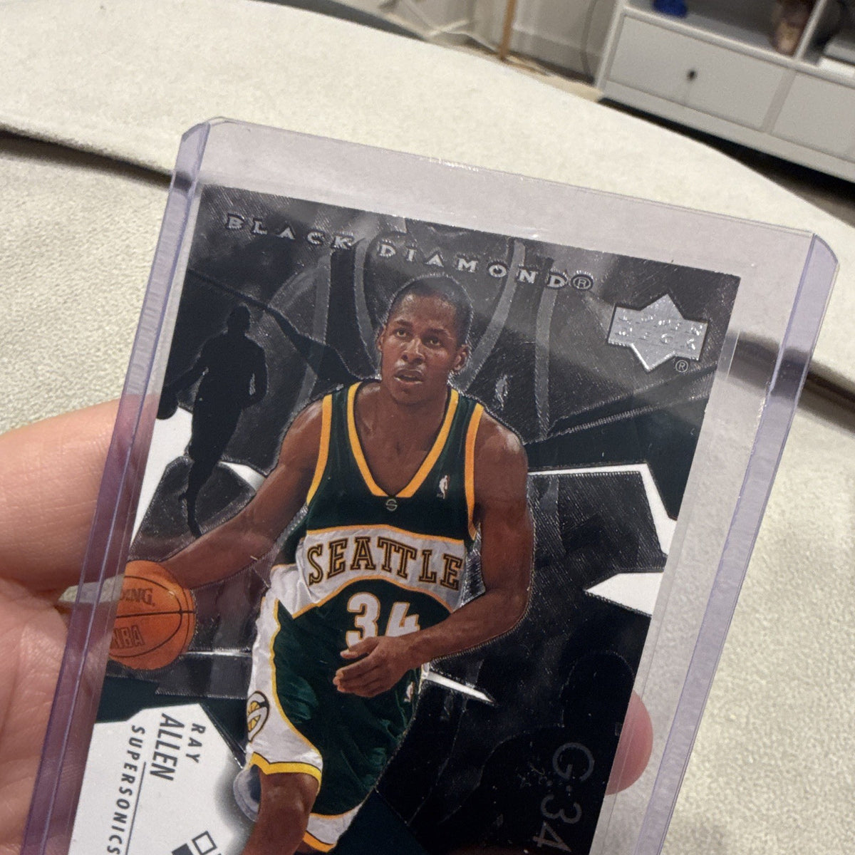 Upper Deck Black Diamond Ray Allen Insert Seattle SuperSonics 2003 G 342