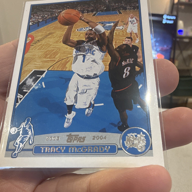 Topps 2003 04 Tracy McGrady Base Set Orlando Magic #1 Basketball Card3