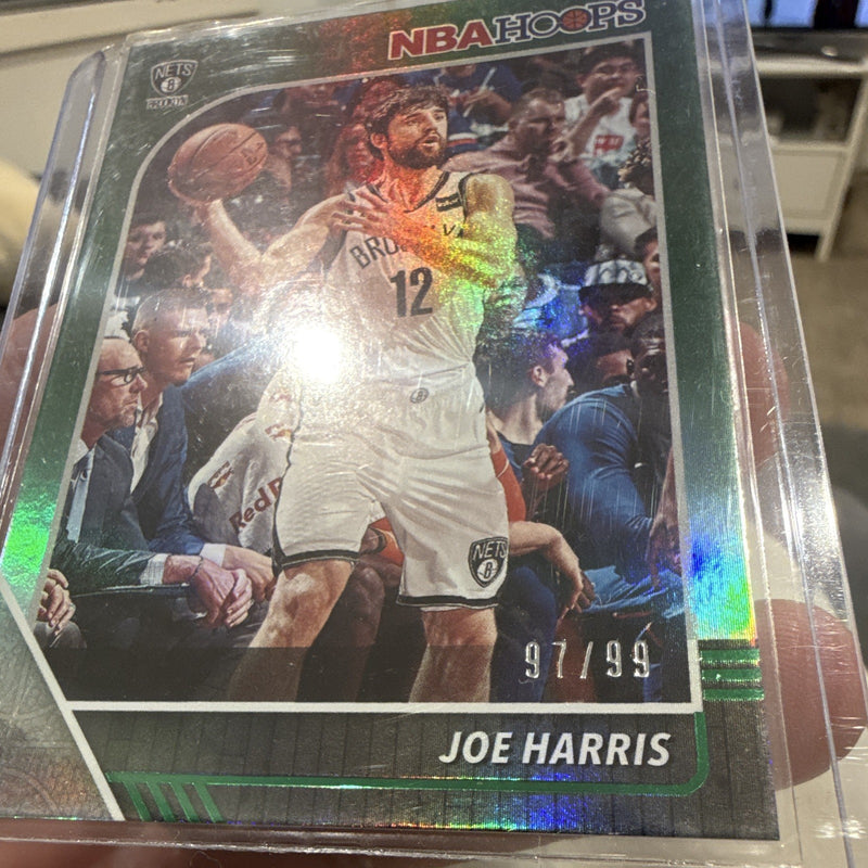 Panini NBA Hoops 2019 20 Joe Harris Green Holo Parallel #14 Nets 97/992