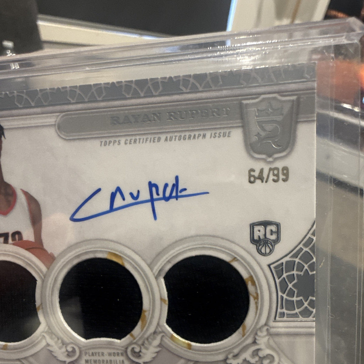 Topps 2023/24 Royalty Rayan Rupert SJS RR RC Auto Jersey 64/99 Trail Blazers2