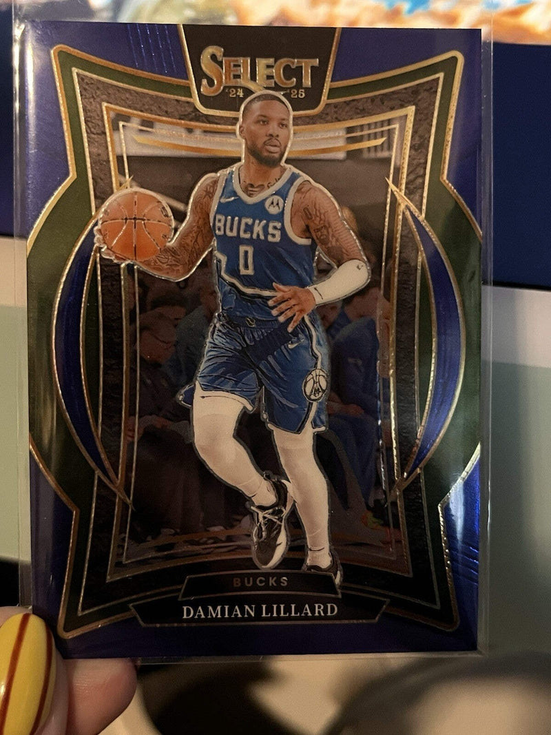 Damian Lillard Base 2024 25 Panini Select Basketball 55 Milwaukee Bucks1