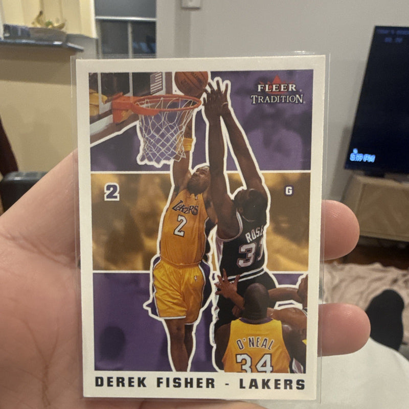 Fleer Tradition Derek Fisher Base Set Los Angeles Lakers 2003 04 #1960