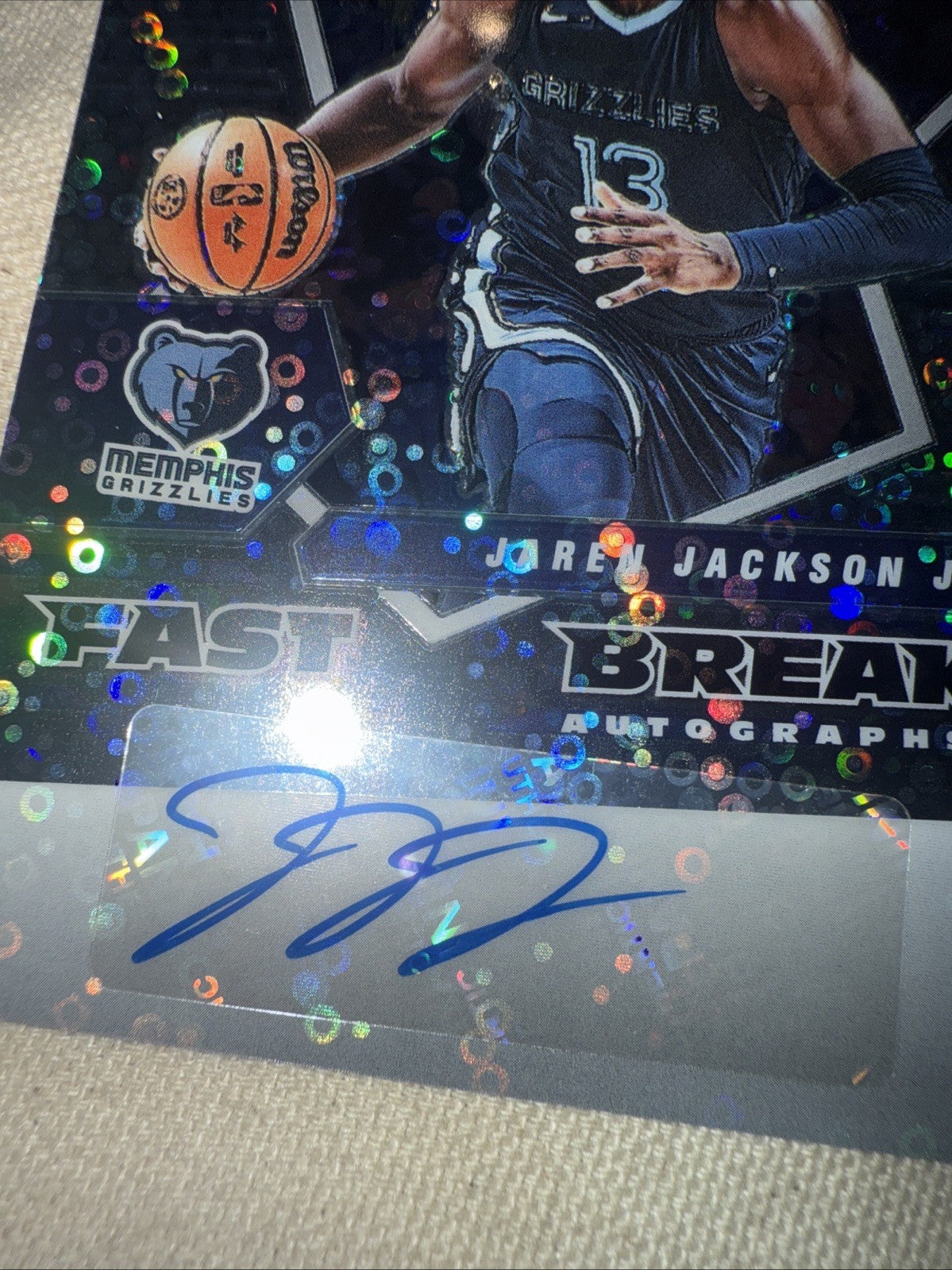 Jaren Jackson JR. Fast Break Autograph1