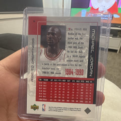 Upper Deck Michael Jordan Rise to Greatness Insert #14 1999 Chicago Bulls NBA1