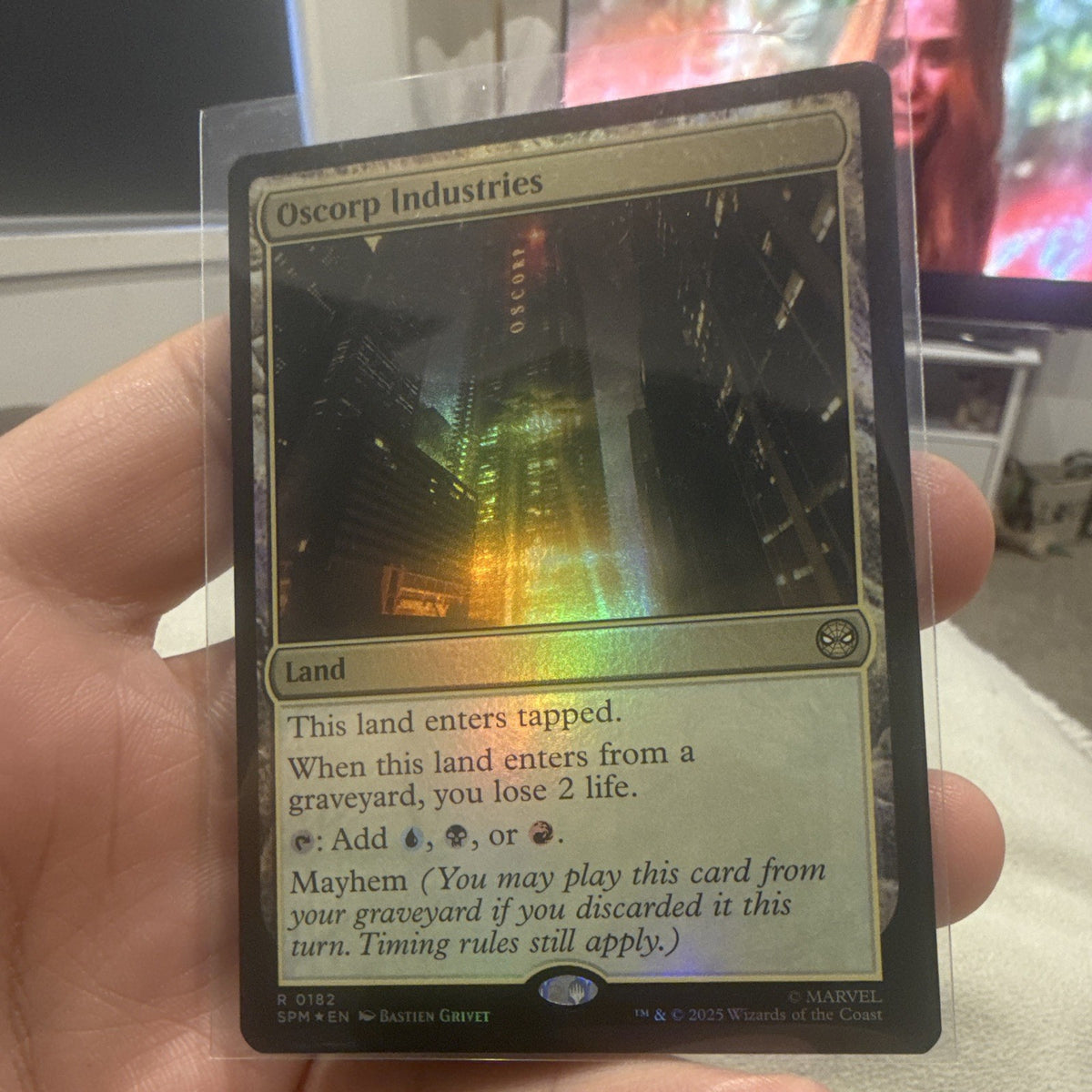 Magic: The Gathering MTG Oscorp Industries Land Foil SPM 0182 English 20250