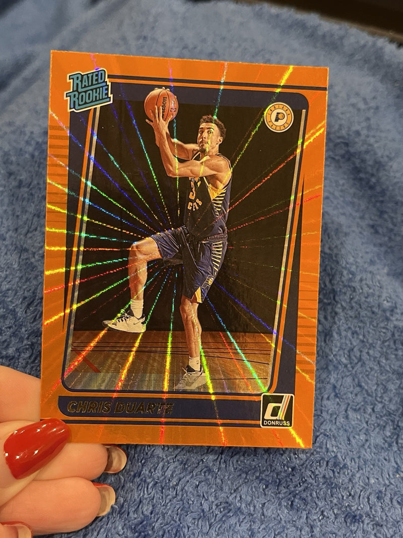 Panini Donruss 2021 22 Rated Rookie Chris Duarte #223 Orange Laser0