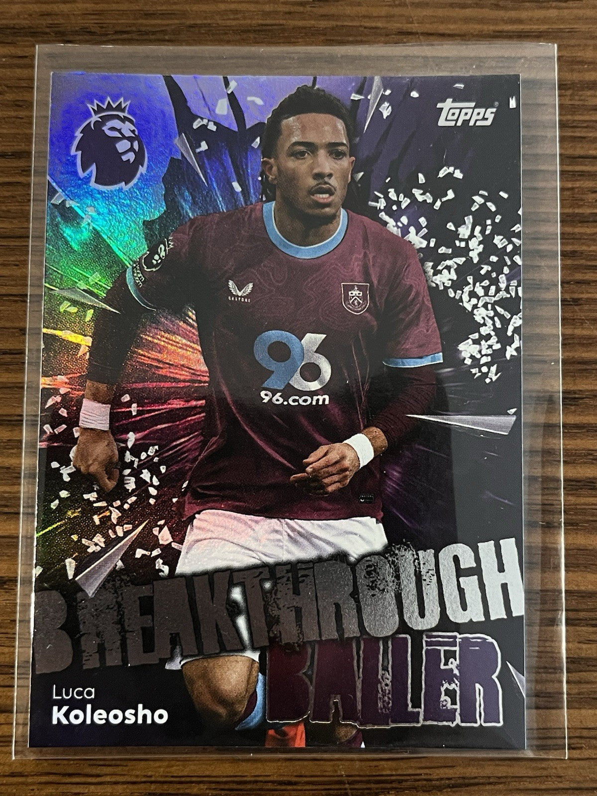 Topps Premier League Breakthrough Baller Insert Luca Koleosho Burnley FC #3241