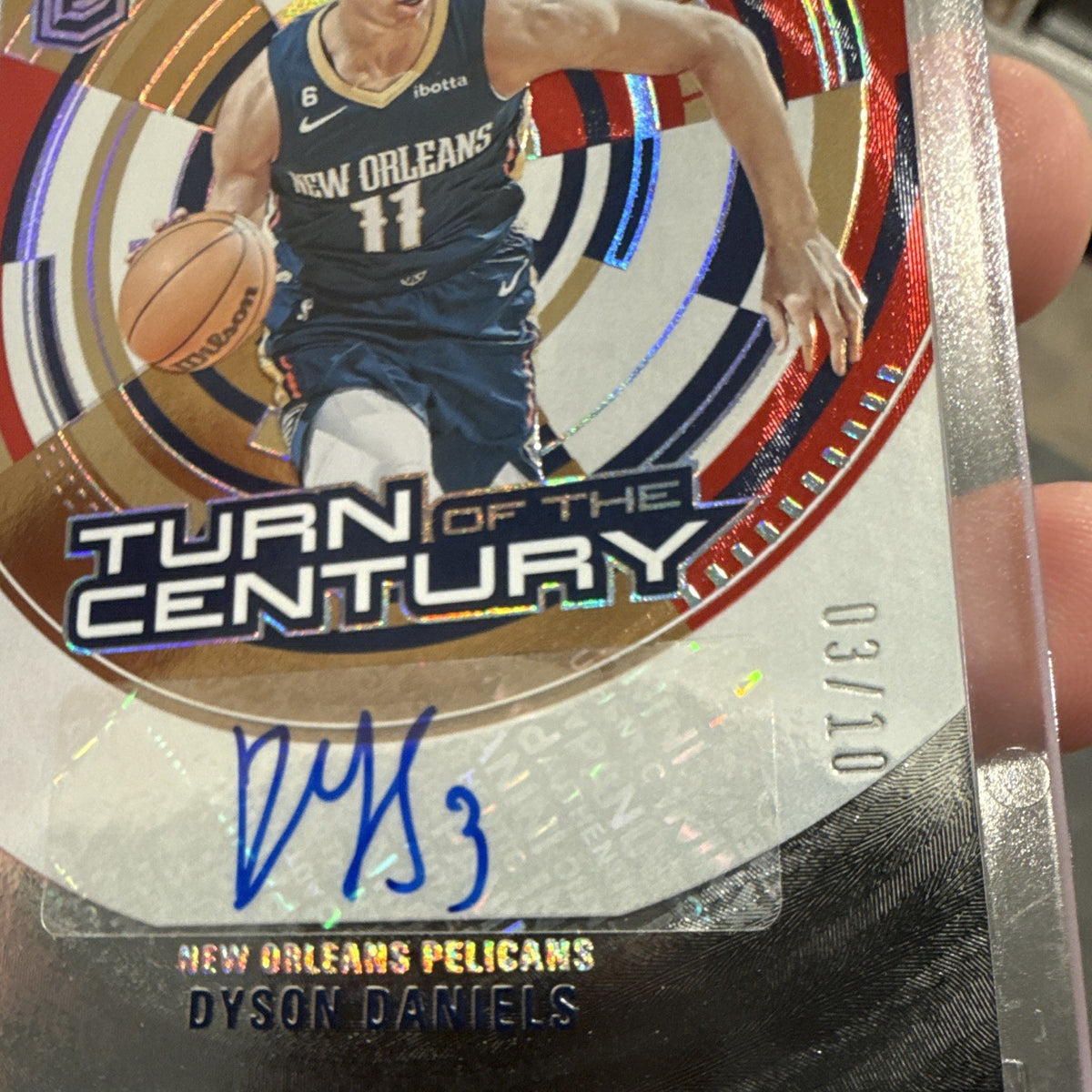 Panini Donruss Elite 2023-24 Turn of the Century Dyson Daniels Auto 03/101