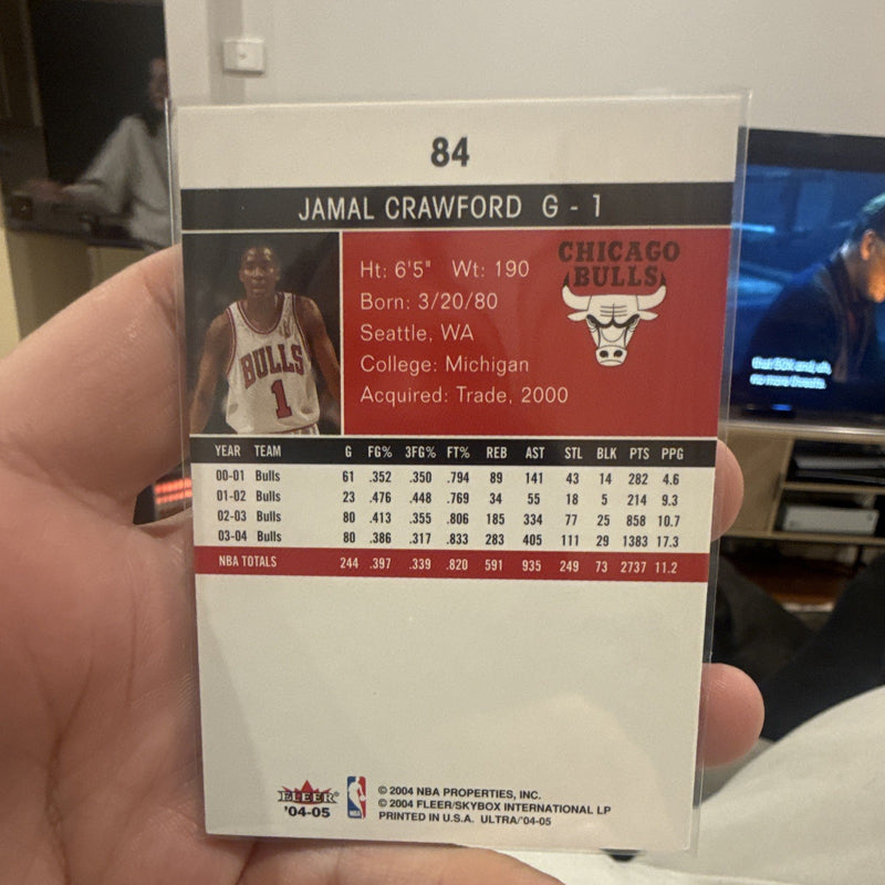 Fleer Ultra 04 05 Jamal Crawford Base Set Chicago Bulls #84 Basketball Card1