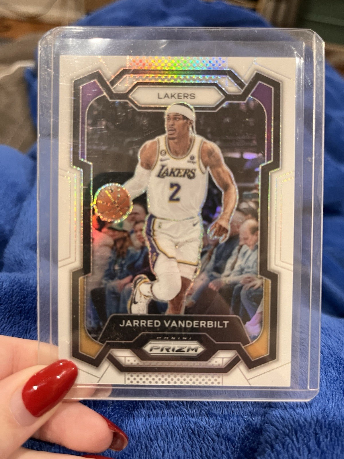 Panini Prizm 2023 24 Jarred Vanderbilt LA Lakers #202 Purple Prizm 166/1751