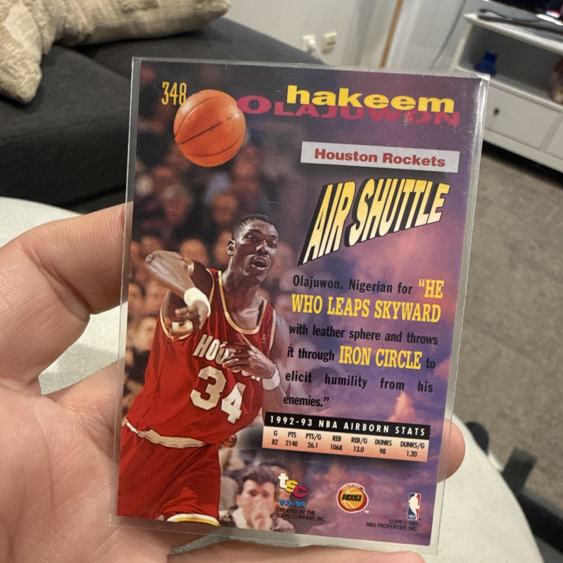 Topps Frequent Flyers Topps Stadium Club 1993 94 Hakeem Olajuwon #3481