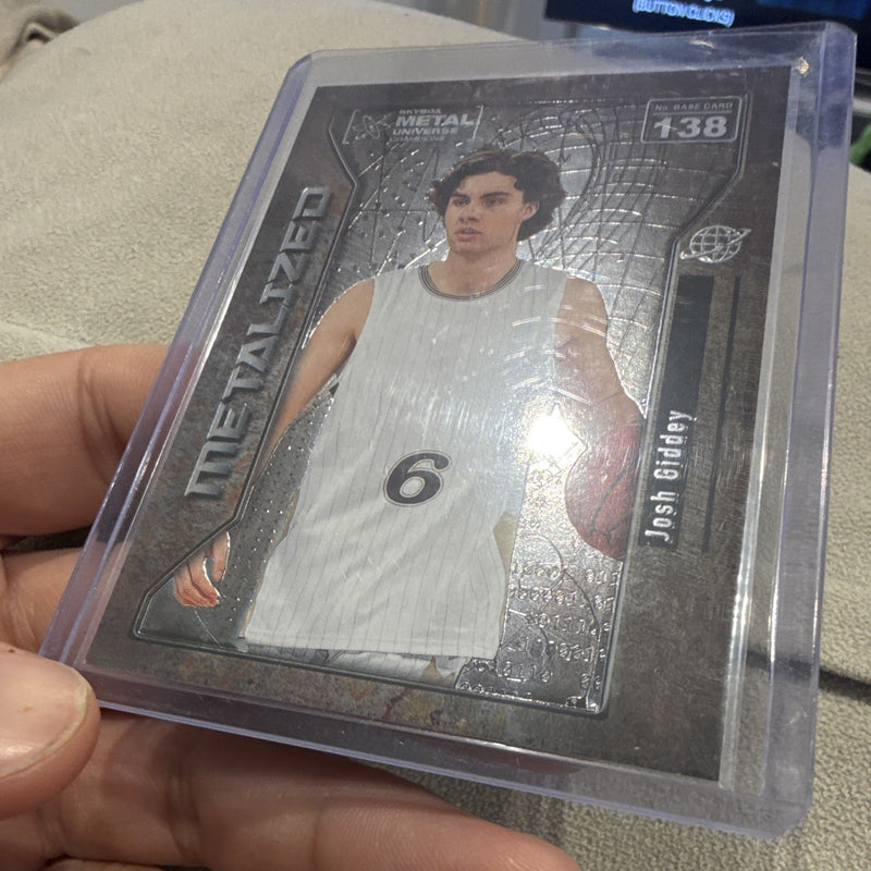 SkyBox 2021 Metal Universe Champions Metalized Josh Giddey 138 Insert2