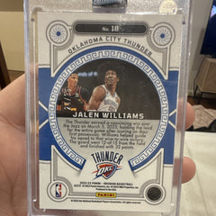 Panini 2022 23 Obsidian Basketball Orbital #18 Jalen Williams Rookie Insert1