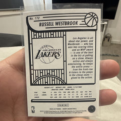 Panini 2022 23 NBA Hoops Russell Westbrook Base Set LA Lakers #1721