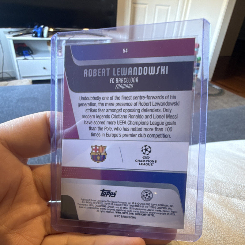 Robert Lewandowski Parallel/Variety Topps UEFA Champions League 54 2025 261