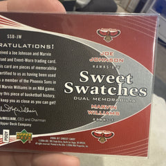 Upper Deck Sweet Shot Sweet Swatches Dual Memo SSD JW 046/1992