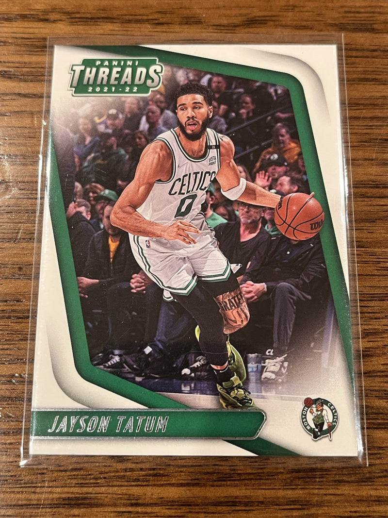 Panini Jayson Tatum Base 2021 22 Chronicles Threads Basketball No. 96 Celtics1