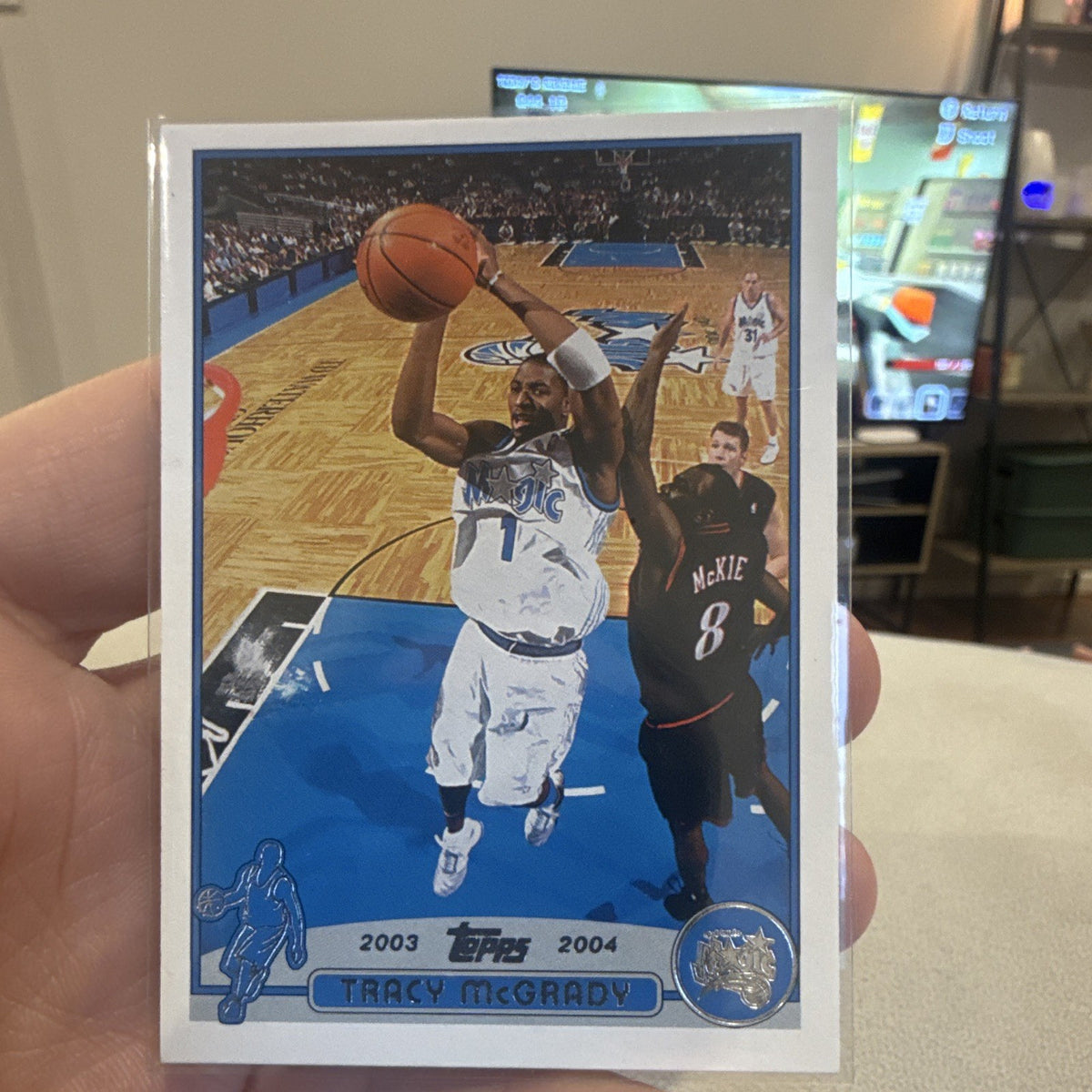 Topps 2003 04 Tracy McGrady Base Set Orlando Magic #1 Basketball Card0
