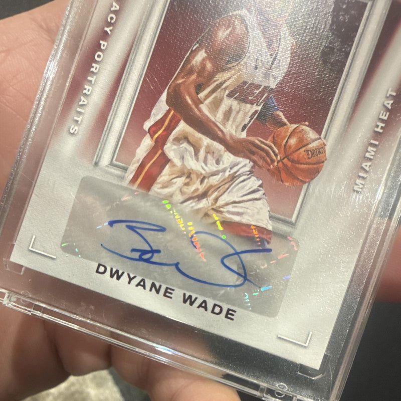 Panini Dwyane Wade 2022 23 Court Kings Legacy Portraits Auto 18/49 LP DWB3