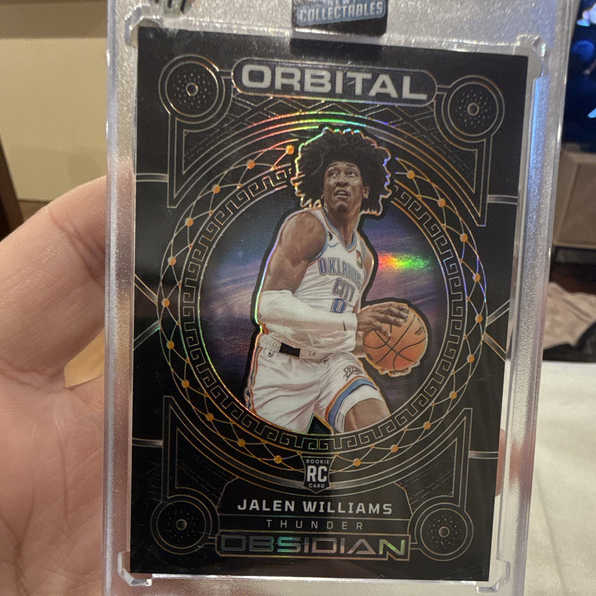 Panini 2022 23 Obsidian Basketball Orbital #18 Jalen Williams Rookie Insert0