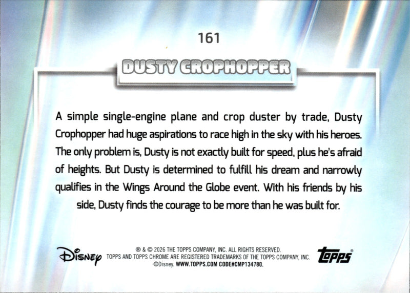 Dusty Crophopper Base Topps Chrome Disney   X Fractor 161 NM1