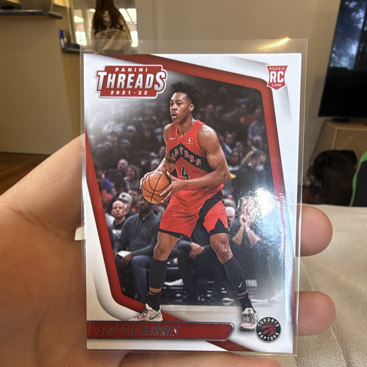 Panini Threads 2021 22 Scottie Barnes Rookie RC #82 Toronto Raptors0