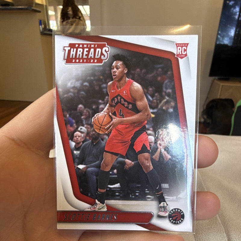 Panini Threads 2021 22 Scottie Barnes Rookie RC #82 Toronto Raptors0