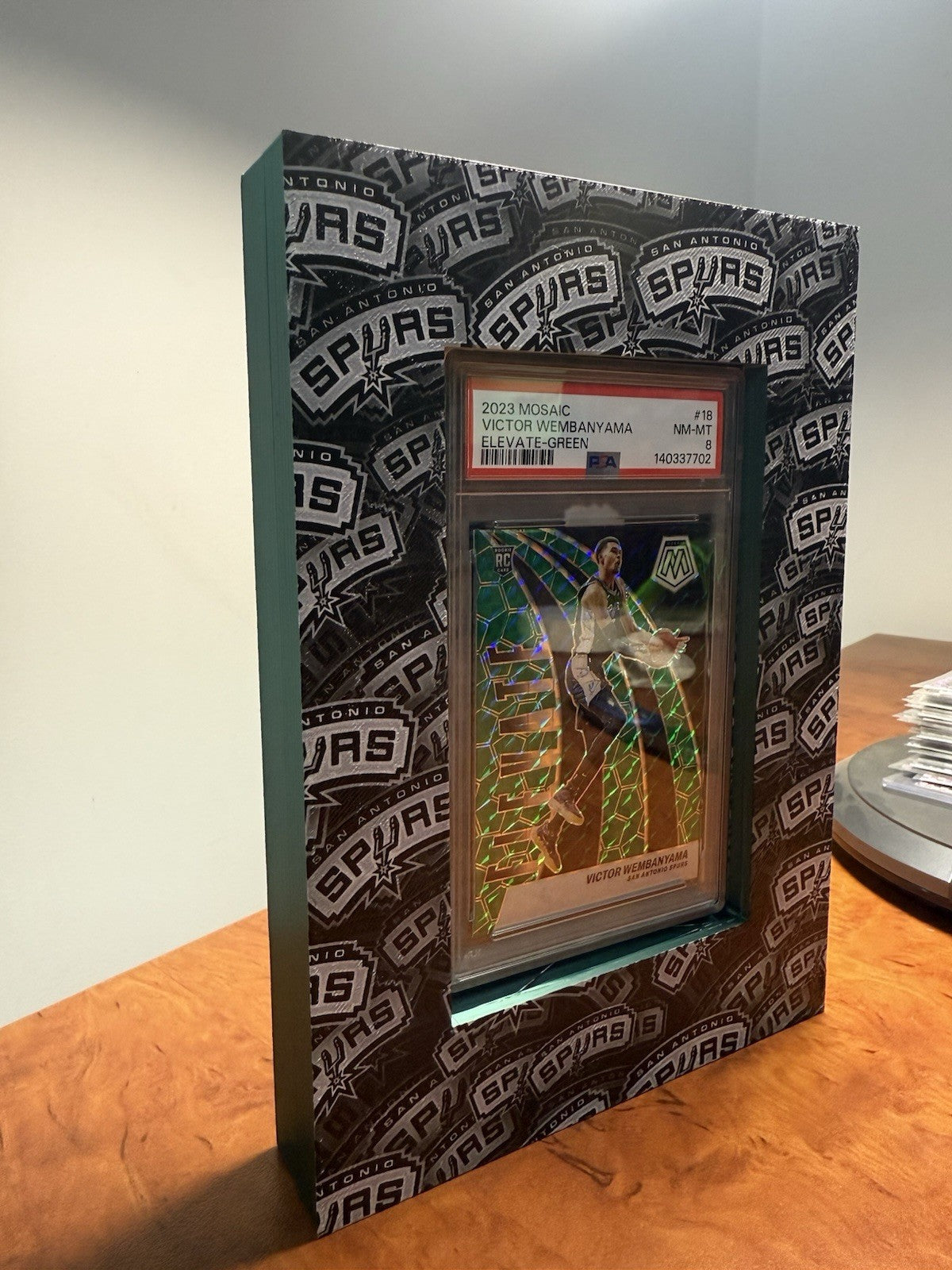 2023 Victor Wembanyama Rookie Mosaic with Custom Wemby Slab Display11