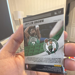 Panini 2021 22 Mosaic Jaylen Brown Elevate Prizm No. 17 Boston Celtics2