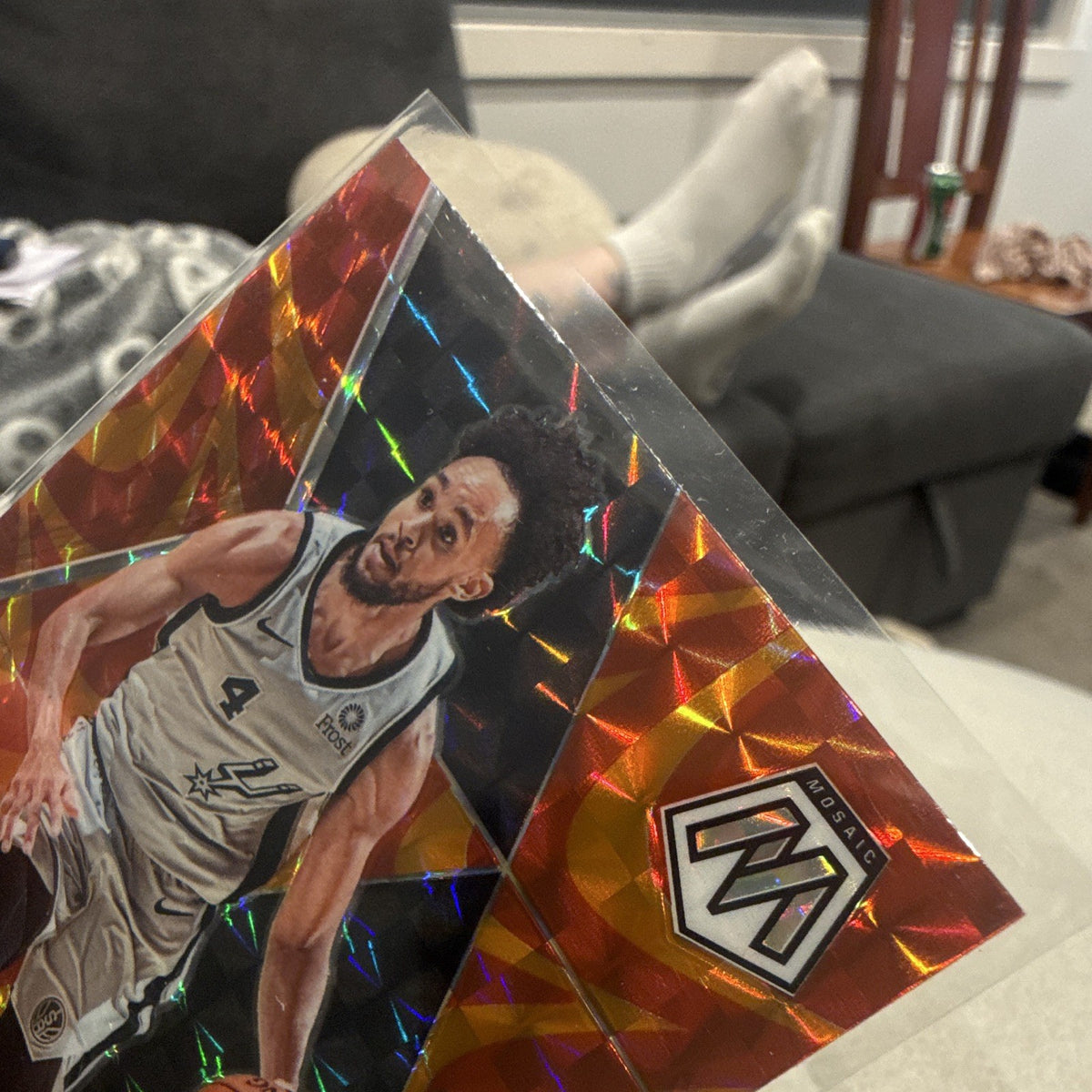 Panini 2019 20 Mosaic Basketball Derrick White San Antonio Spurs #16 Parallel2