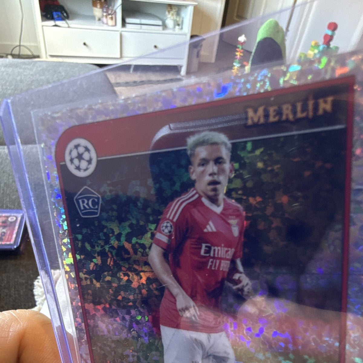 Topps Merlin UEFA UCL Gianluca Prestianni Rookie #90 SL Benfica1