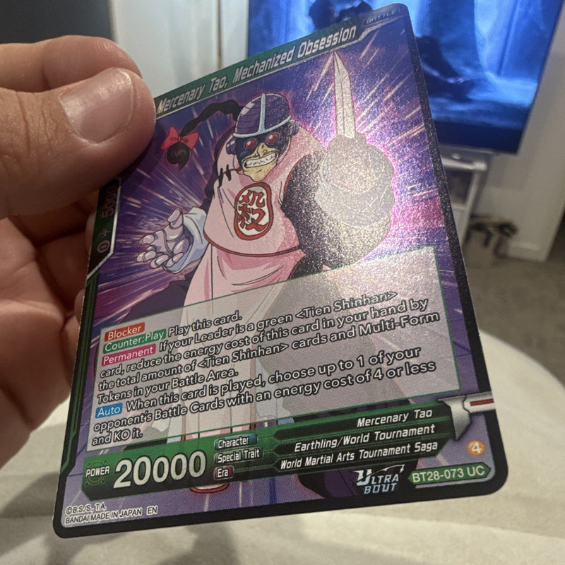 Bandai Mercenary Tao, Mechanized Obsession Foil Uncommon BT28-073 EN2