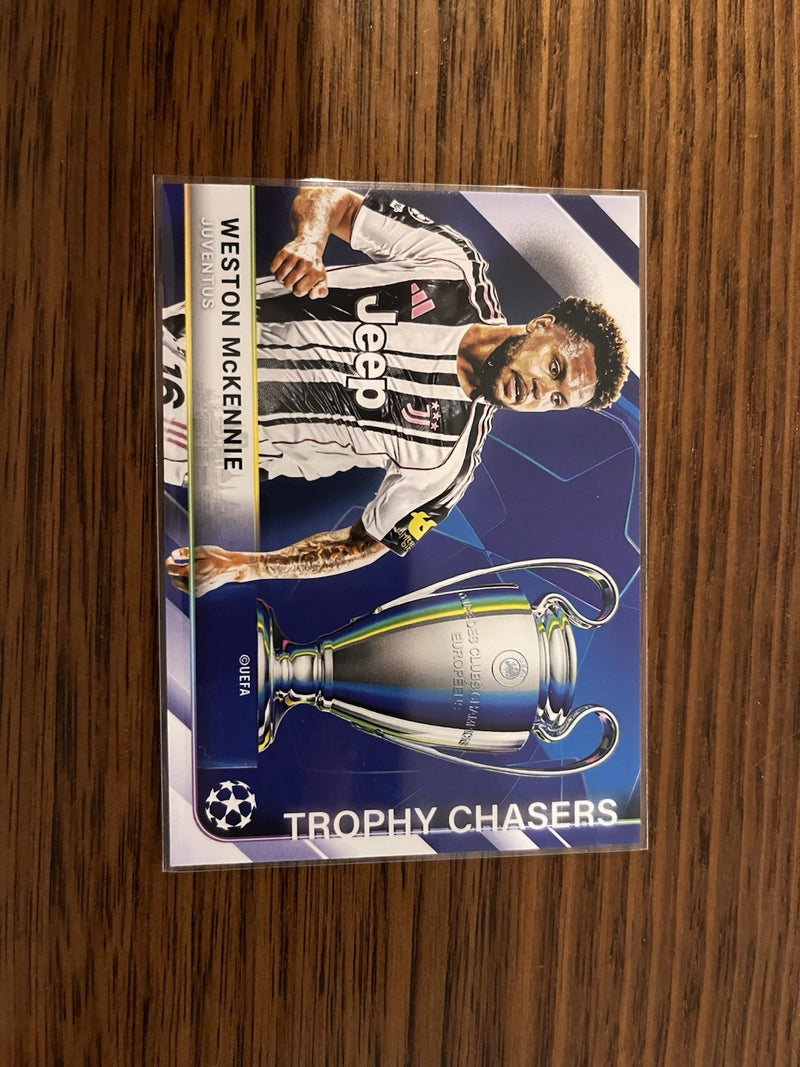 Topps Weston McKennie Trophy Chasers TC 19 UEFA Champions League Juventus0