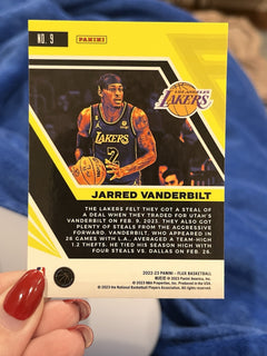 Panini Flux Basketball 2022 23 Jarred Vanderbilt Base Set LA Lakers No. 92