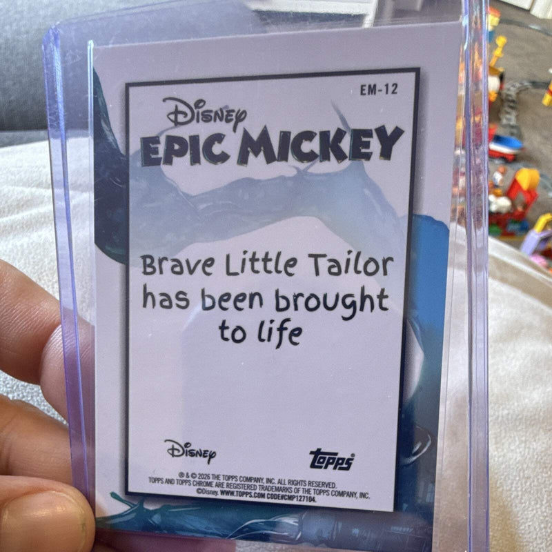 Topps Chrome Disney Epic Mickey Mickey Mouse Brave Little Tailor EM 12 2026 Holo2