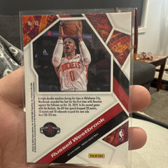 Panini 2019 20 Mosaic Will to Win No. 10 Russell Westbrook Rockets Insert1