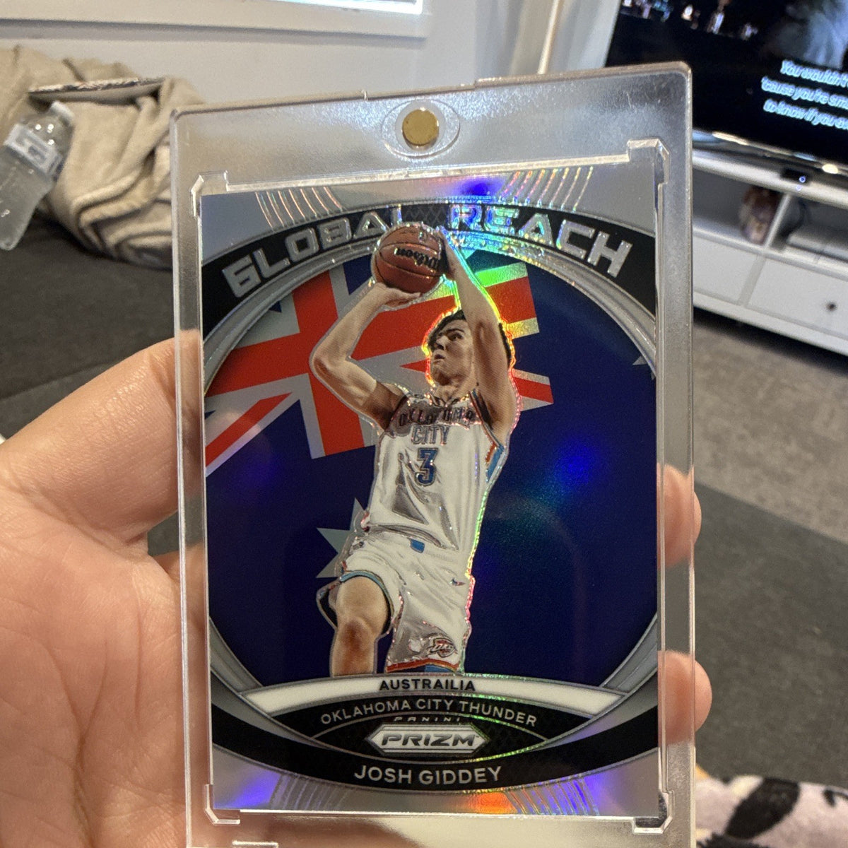 Panini Prizm 2023 24 Josh Giddey Global Reach Insert No. 10 OKC Thunder0