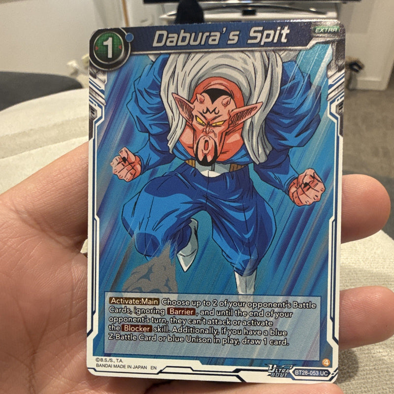 Bandai Dabura's Spit Foil Uncommon Extra BT28-053 Dragon Ball Super EN0