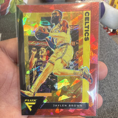 Panini Flux Prizm Jaylen Brown No. 8 Boston Celtics 2020-21 Basketball0