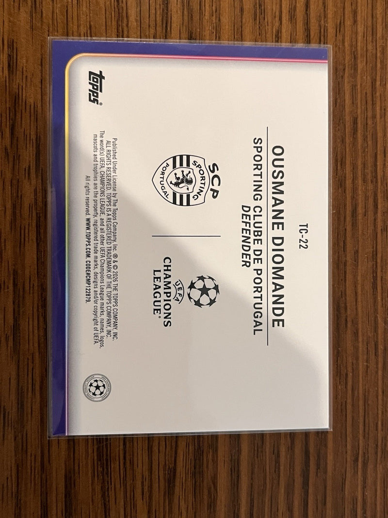 Topps Ousmane Diomande Trophy Chasers TC 22 UEFA Champions League Sporting2
