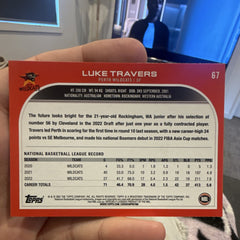 Topps Luke Travers Perth Wildcats #67 2022 NBL Basketball Trading Card1