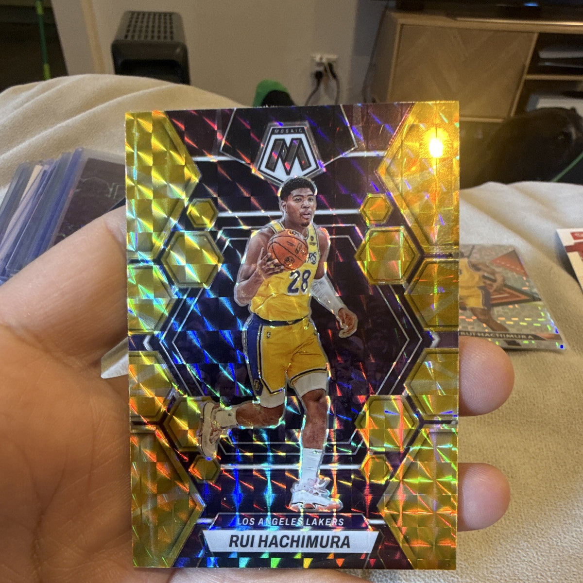 Panini 2022 23 Mosaic Basketball Rui Hachimura Parallel/Variety #139 Lakers0