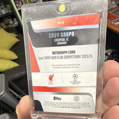 Topps UEFA Club Competitions 2025/26 Cody Gakpo Auto 1/5 BA-CG Liverpool4