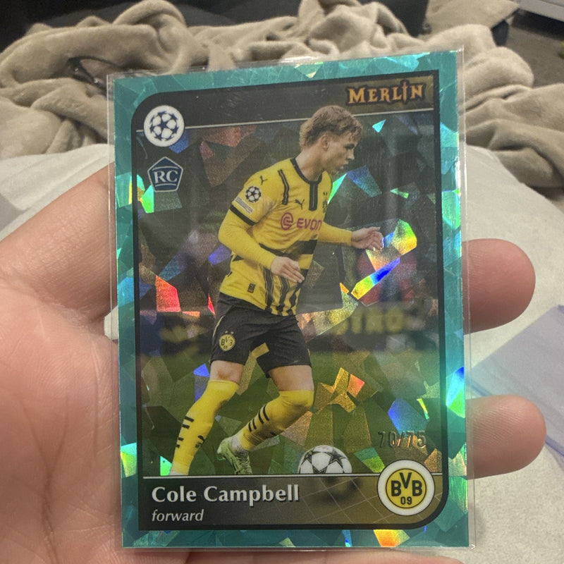 Topps Cole Campbell RC Merlin Collections 70/75 #137 Borussia Dortmund0