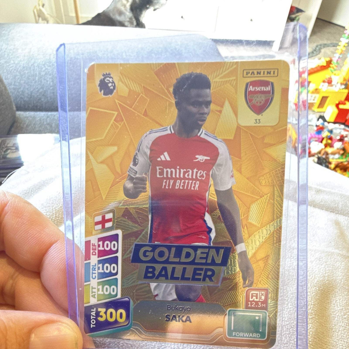 Panini Adrenalyn XL Plus Golden Baller Bukayo Saka Arsenal #33 Premier League0